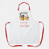 Funny Foods Personalized Cute Love Gift Apron エプロン (正面)