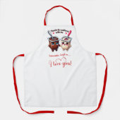 Funny Foods Personalized Gift for Husband Apron エプロン (正面)