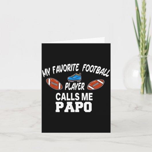 Funny Football Dad Pride Pa Fan Srts Family  カード (正面)