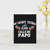 Funny Football Dad Pride Pa Fan Srts Family  カード (黄色い花)