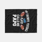 Funny Football Dad Pride Pa Fan Srts Family  フリースブランケット (正面(横))