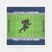 Funny Football Field Penalty Game Day Napkins スタンダードランチョンナプキン (正面)