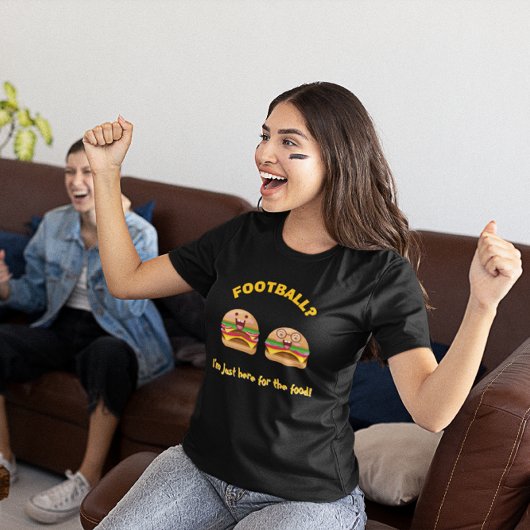 Funny Football – "I’m Just Here for the food" トライブレンドＴシャツ