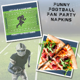 Funny Football Tailgate Game Day Party Napkins スタンダードランチョンナプキン