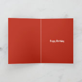 Funny Football Themed Birthday Card カード (内部)