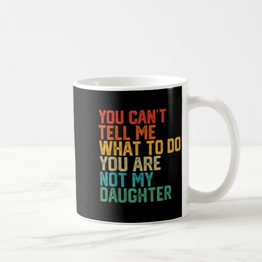 Funny For Father Dad From Daughter Father's Day Da コーヒーマグカップ (右)