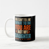 Funny For Father Dad From Daughter Father's Day Da コーヒーマグカップ (左)