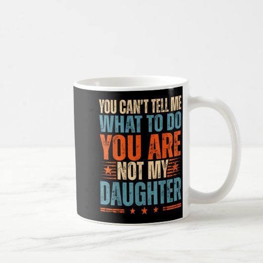 Funny For Father Dad From Daughter Father's Day Da コーヒーマグカップ (右)
