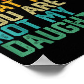 Funny For Father Dad From Daughter Father's Day Da ポスター (角)