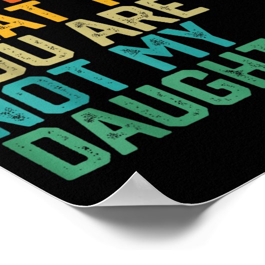 Funny For Father Dad From Daughter Father's Day Da ポスター (角)