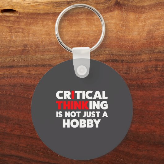 Funny For Skeptics - Critical Thinking Quotes Scie キーホルダー (正面)