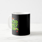 Funny Forced Family Fun Christmas Holiday Shirt Me コーヒーマグカップ (正面左)