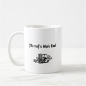 Funny Forklift Driver Mug Custom Name Gift コーヒーマグカップ (左)