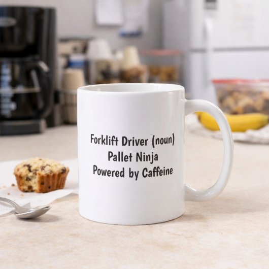 Funny Forklift Driver Mug Custom Name Gift コーヒーマグカップ