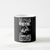 Funny Forklift Operator コーヒーマグカップ (中央)