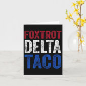 Funny Foxtrot Delta Taco8 カード (黄色い花)