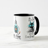 Funny Frazzled Cat Everything Is Fine Office Coffe マグカップ (正面右)