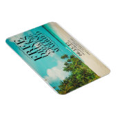 Funny Free Drinks Paradise Beach Save the Date マグネット (右側)