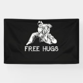 Funny Free Hugs Brazilian Jiu-Jitsu MMA BJJ 横断幕 (横)