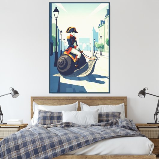 Funny French キャンバスプリント (インサイチュ (寝室))