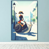 Funny French キャンバスプリント (インサイチュ (ウッドフロア))