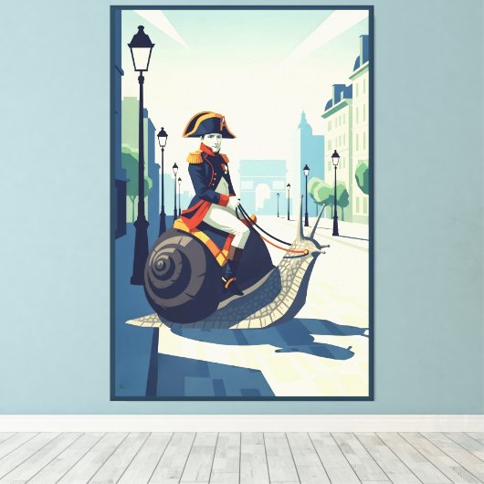 Funny French キャンバスプリント (インサイチュ (ウッドフロア))