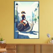 Funny French キャンバスプリント (インサイチュ (リビング))