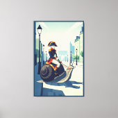 Funny French キャンバスプリント (正面)