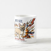 Funny French Bulldog Bite Size Maximum Chaos Dog  コーヒーマグカップ (中央)
