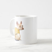 Funny French Bulldog Mug – Frenchie Coffee Mug コーヒーマグカップ (正面左)