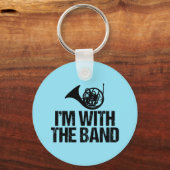 Funny French Horn I'm With the Band キーホルダー (正面)