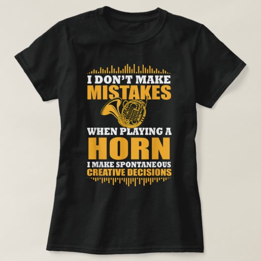 Funny French Horn Saying Gift Horn Player279 Tシャツ (デザイン正面)