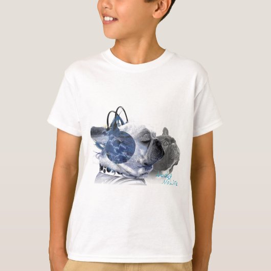 funny frenchbulldogs icon tシャツ (正面)