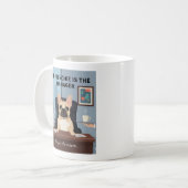 Funny Frenchie Manager Dog Mom Gift Office Humor D コーヒーマグカップ (正面左)