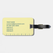 Funny Freshly Churned Baggage Butter Stick Travel  ラゲッジタグ (裏面横)