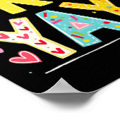 Funny Fri-yay Happy Friday Weekend Teacher Back To ポスター (角)