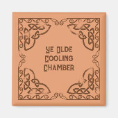 Funny Fridge Ye Olde Cooling Chamber Celtic Border マグネット (正面)