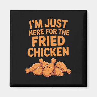 Funny Fried Chicken Design For Men Women Fried Chi マグネット