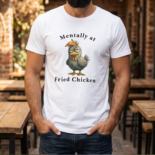 Funny Fried Chicken T-Shirt Tシャツ