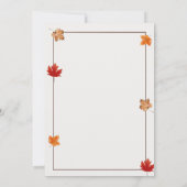 Funny Friendsgiving Invitation Fat Pants Ready 招待状 (裏面)