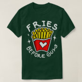 Funny Fries Over Guys Fun Cute BFF Tシャツ (デザイン正面)