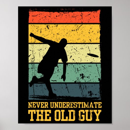 Funny Frisbee Art For Men Women Flying Disc Golf L ポスター (正面)