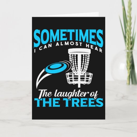 Funny Frisbee Golf Disc Golf Player Men  カード (正面)