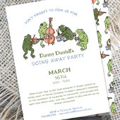 Funny Frog Band Going Away Farewell Invitation 招待状