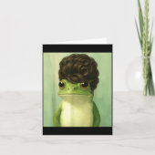 Funny Frog Beehive Bob Haircut Meme  カード (正面)