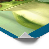 Funny Frog Beehive Bob Haircut Meme  ポスター (角)