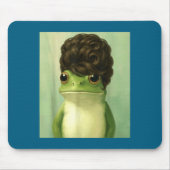Funny Frog Beehive Bob Haircut Meme  マウスパッド (正面)