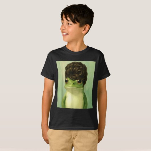 Funny Frog Beehive Bob Haircut Meme Tシャツ (正面フル)