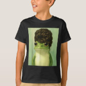 Funny Frog Beehive Bob Haircut Meme Tシャツ (正面)