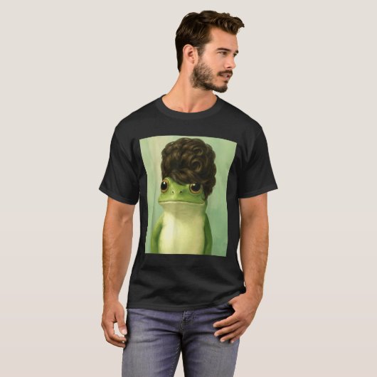 Funny Frog Beehive Bob Haircut Meme  Tシャツ (正面フル)